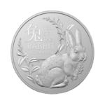 Royal Australian Mint Rabbit 1 troy ounce zilveren munt 2023 voorkant