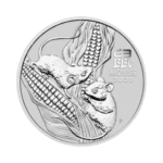Year of the Mouse 1 kilo zilveren munt 2020 voorkant