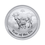 Year of the Ox 1 kilo zilveren munt 2009 voorkant