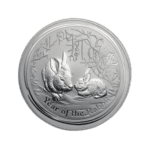 Year of the Rabbit 1 kilo zilveren munt 2011 voorkant