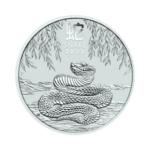 Year of the Snake 1 kilo zilveren munt 2025 voorkant