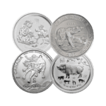 1/2 troy ounce zilveren muntenmix voorkant