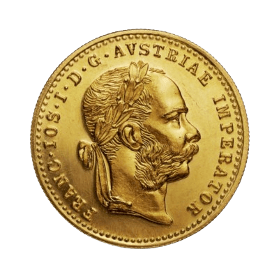 Gouden 1 dukaat Oostenrijk achterkant