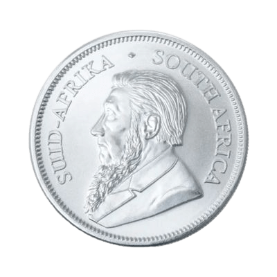 1 troy ounce zilveren Krugerrand munt 2025 achterkant
