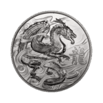 Ascension Islands Dragon 1 troy ounce zilveren munt 2024 voorkant