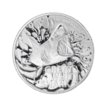 Great White Shark 1 troy ounce zilveren munt 2021 voorkant