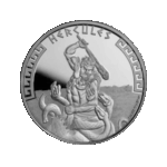 Hercules 1 troy ounce zilveren munt 2023 voorkant