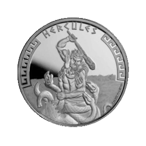 Hercules 1 troy ounce zilveren munt 2023 voorkant