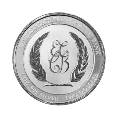 Montserrat Starfish 1 troy ounce zilveren munt 2024 achterkant