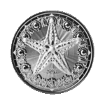 Montserrat Starfish 1 troy ounce zilveren munt 2024 voorkant
